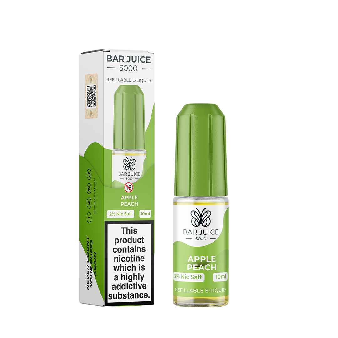 Apple Peach Nic Salt E-Liquid by Bar Juice 5000