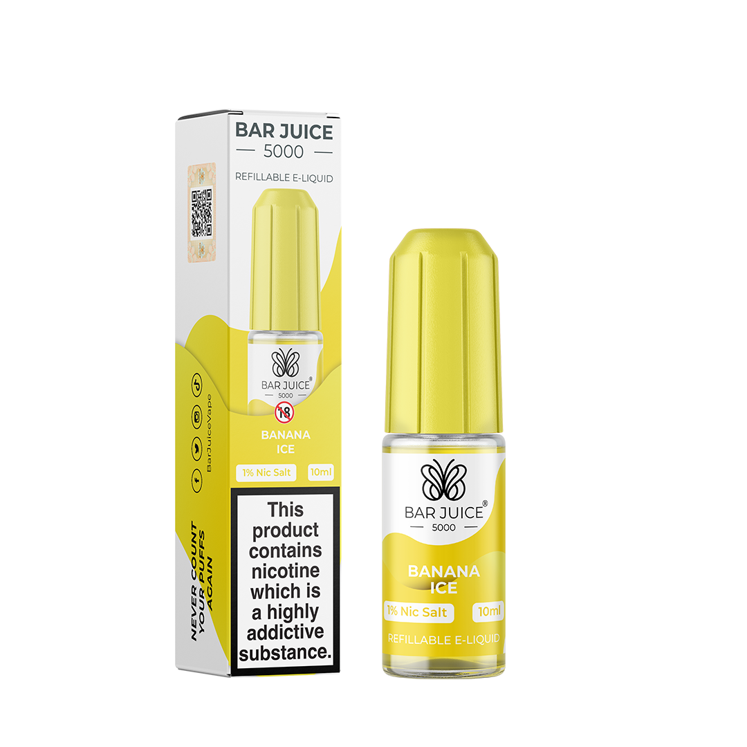 Banana Ice Nic Salt E-Liquid by Bar Juice 5000