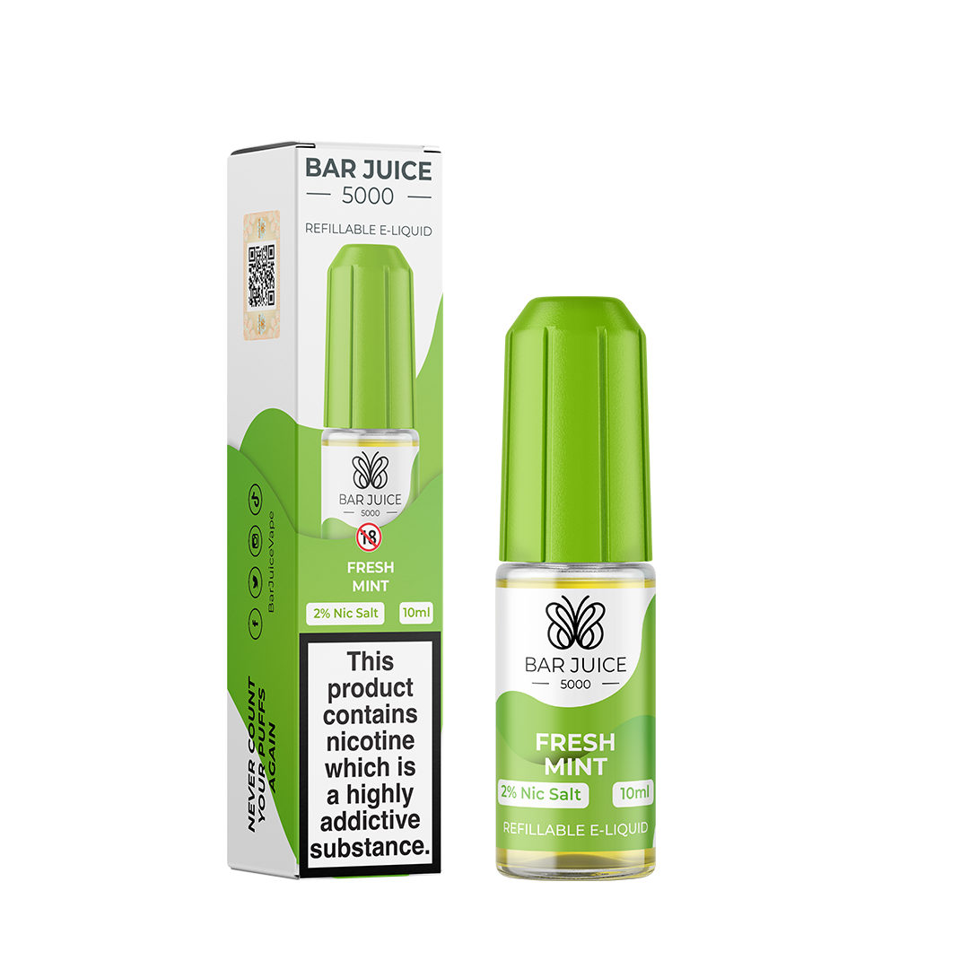 Fresh Mint Nic Salt E-Liquid by Bar Juice 5000