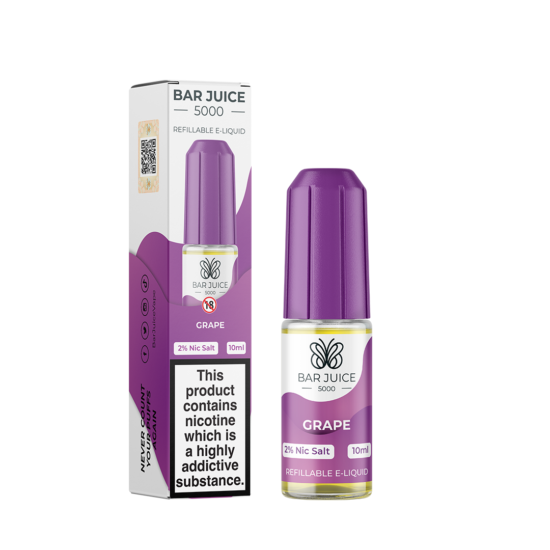 Grape Nic Salt E-Liquid by Bar Juice 5000