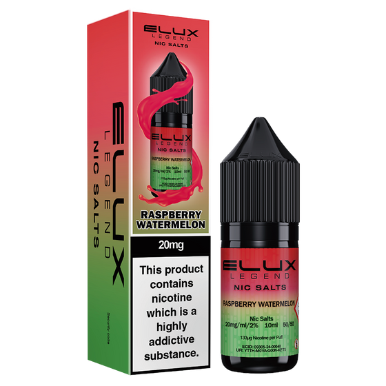 Raspberry Watermelon Nic Salt E-Liquid by Elux Legend