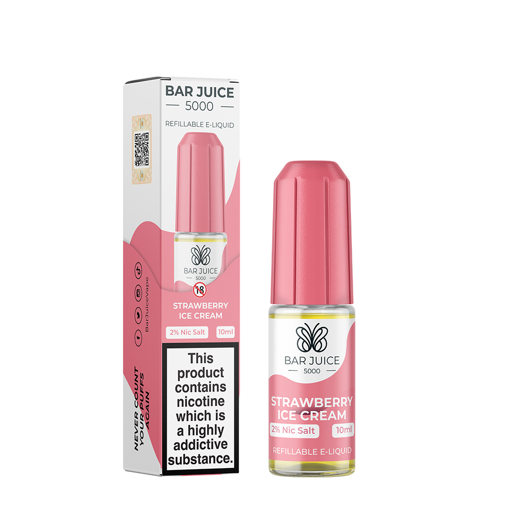 Strawberry Ice Cream Nic Salt E-Liquid by Bar Juice 5000