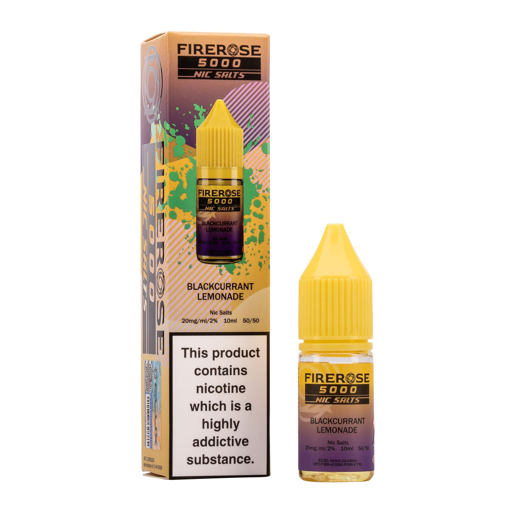 Blackcurrant Lemonade Nic Salt E-Liquid by Elux Firerose 5000