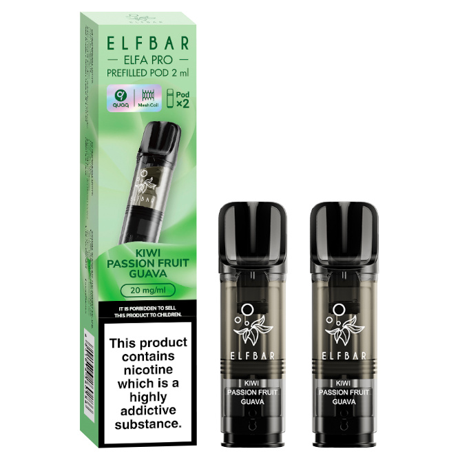 Kiwi passion fruit guava elf bar elfa pro pods