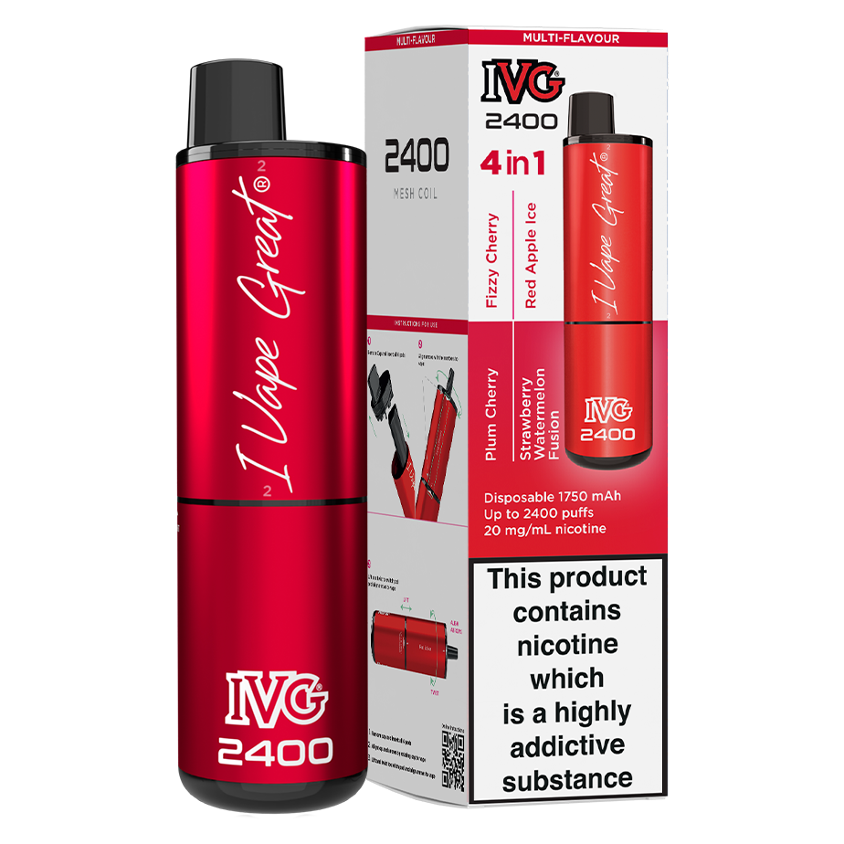 Red edition ivg 2400 disposable device