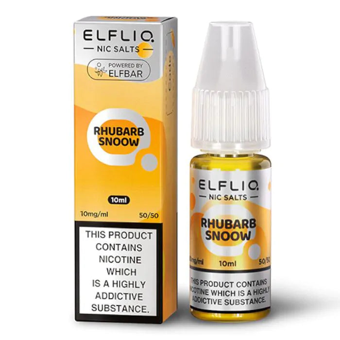 Rhubarb Snoow Nic Salt E-Liquid by ELFBAR ElfLiq