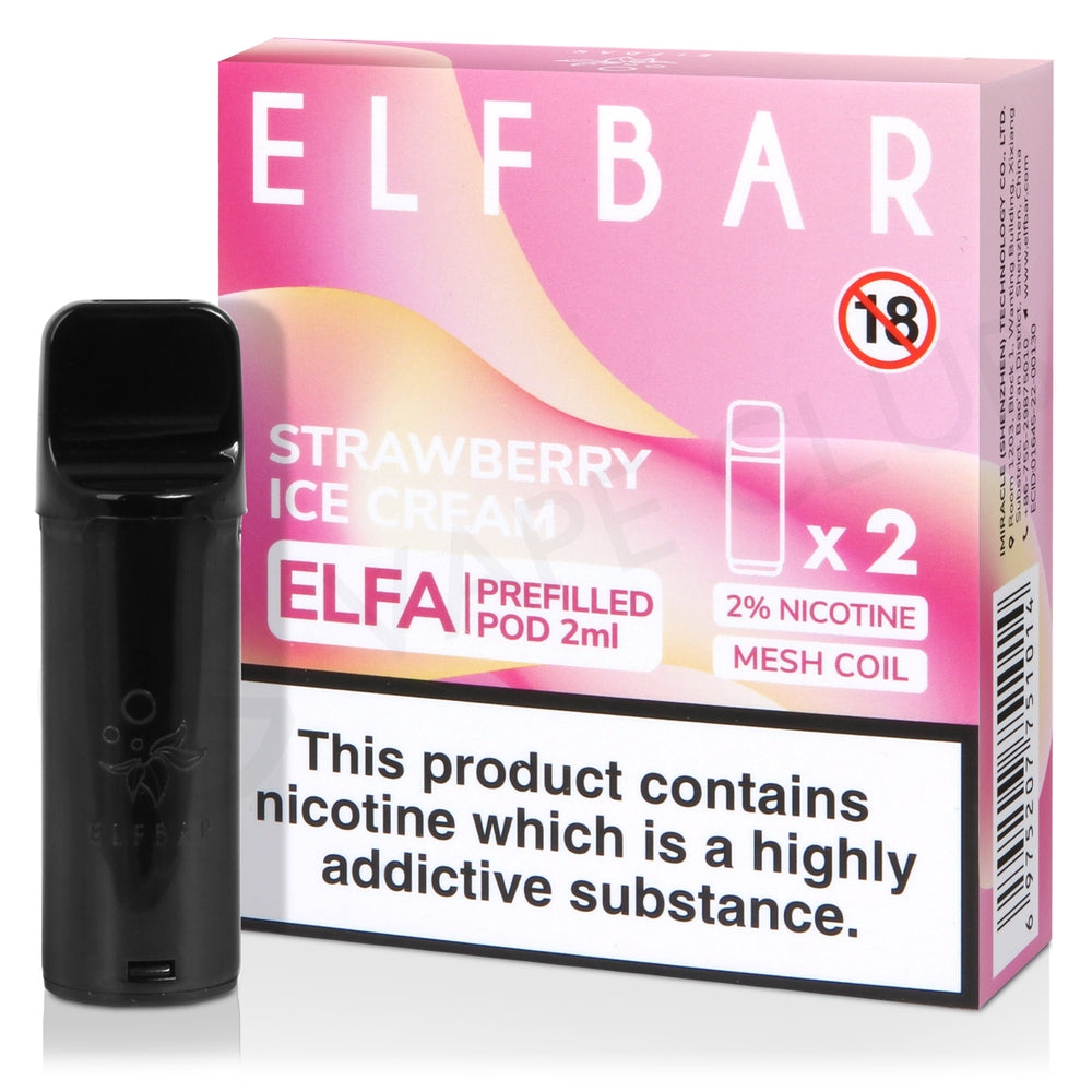 Strawberry Ice Cream Elf Bar Elfa Prefilled Pod