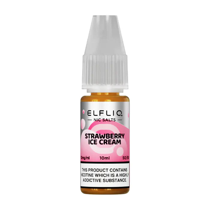 Strawberry Snoow (Ice Cream) Nic Salt E-Liquid by ELFBAR ElfLiq