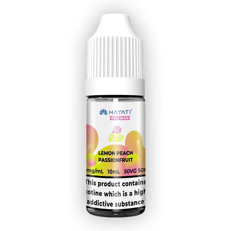 Lemon Peach Passion Fruit E-Liquid by Hayati Pro Max Nic Salts