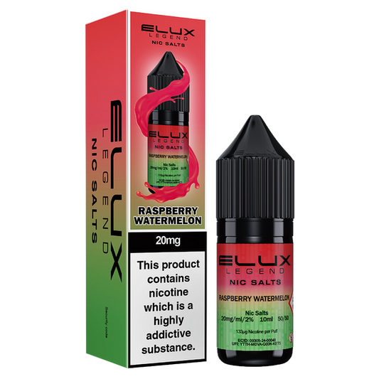 Raspberry Watermelon Nic Salt E-Liquid by Elux Legend