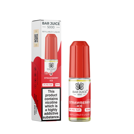 Strawberry Ice Nic Salt E-Liquid by Bar Juice 5000