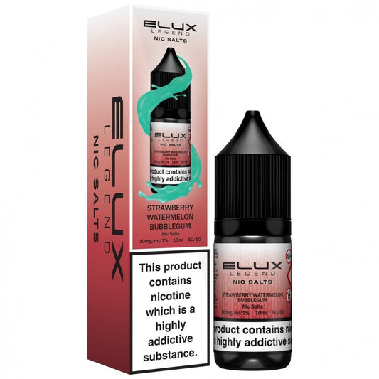 Strawberry Watermelon Bubblegum Nic Salt E-Liquid by Elux Legend