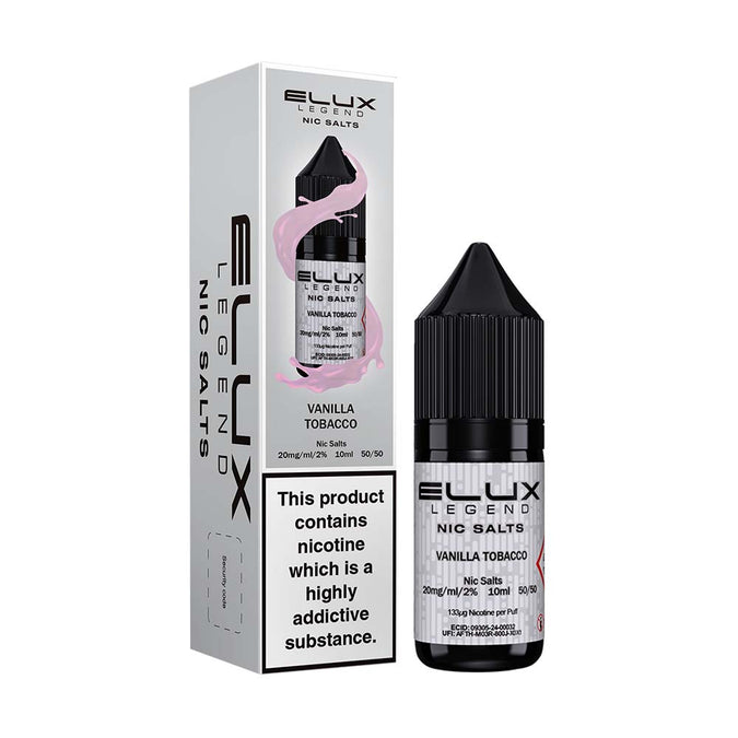 Vanilla Tobacco Nic Salt E-Liquid by Elux Legend