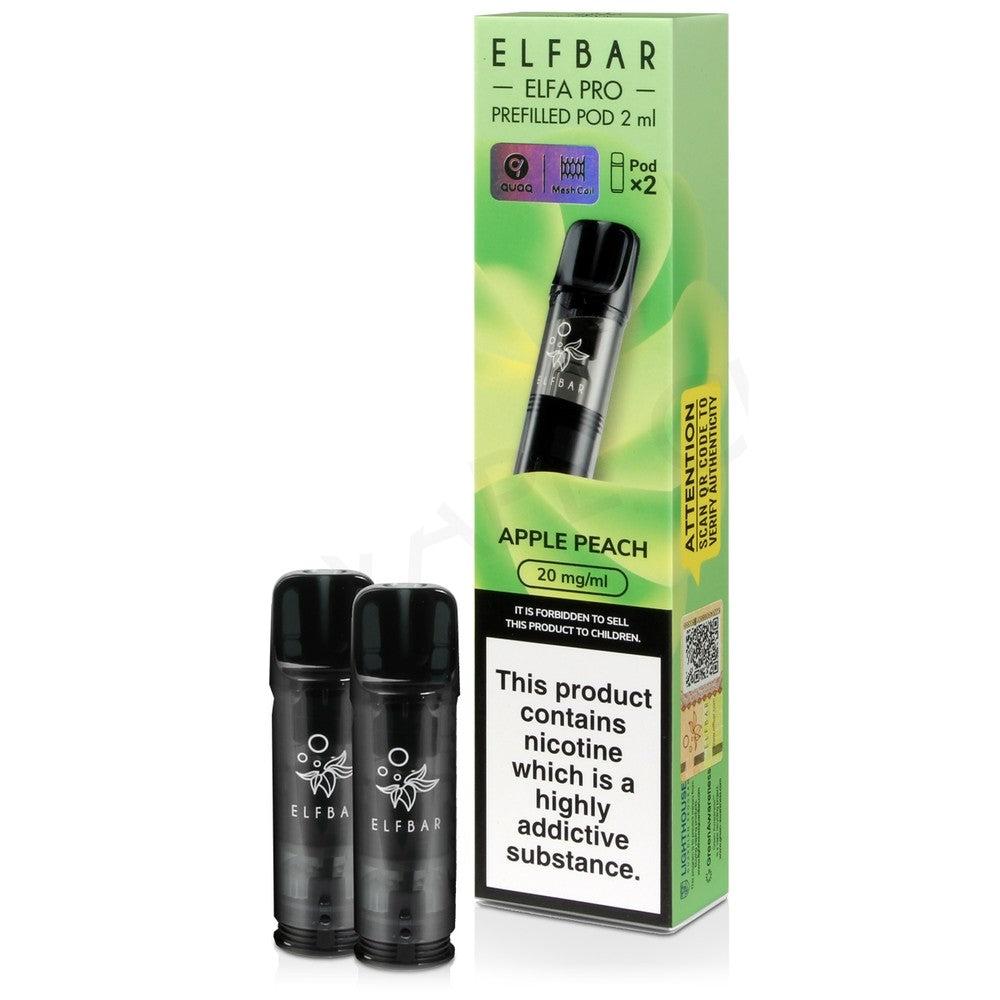 Apple Peach Elf Bar Elfa Pro Prefilled Pod abcd