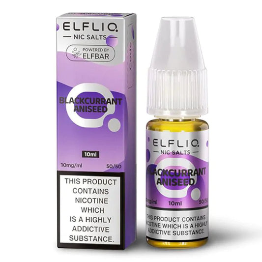 Blackcurrant Aniseed Nic Salt E-Liquid by ELFBAR ElfLiq