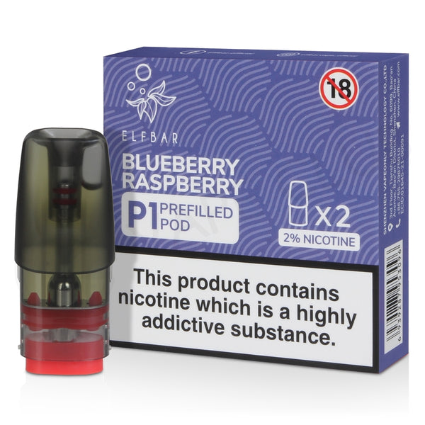 Blueberry Raspberry Elf Bar Mate P1 Prefilled Pod