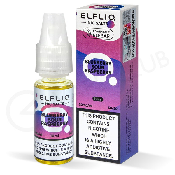 Blueberry Sour Raspberry Nic Salt E-Liquid by Elf Bar Elfliq