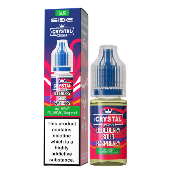 Crystal Nic Salts - Blueberry Sour Raspberry - 10ml