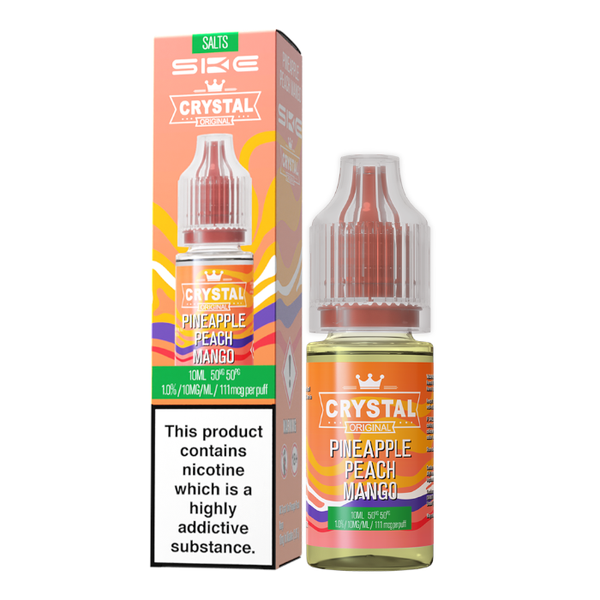 Crystal Nic Salts - Pineapple Peach Mango - 10ml