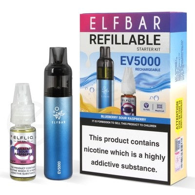 Elf Bar EV5000 Refillable Rechargeable Disposable Vape Kit