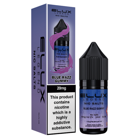 Blue Razz Gummy Nic Salt E-Liquid by Elux Legend