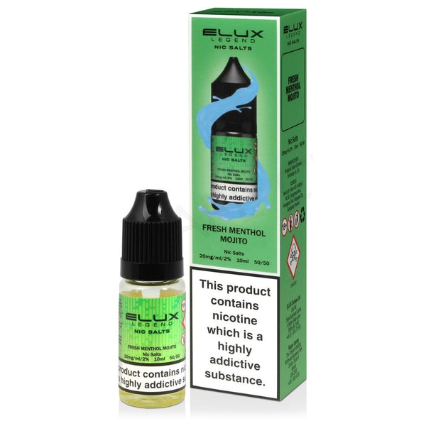 Fresh Menthol Mojito Nic Salt E-Liquid by Elux Salts