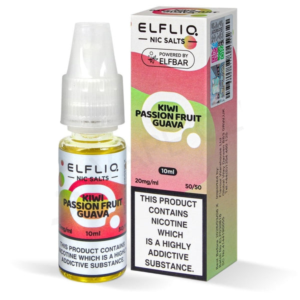 Kiwi Passion Fruit Guava Nic Salt E-Liquid by Elf Bar Elfliq