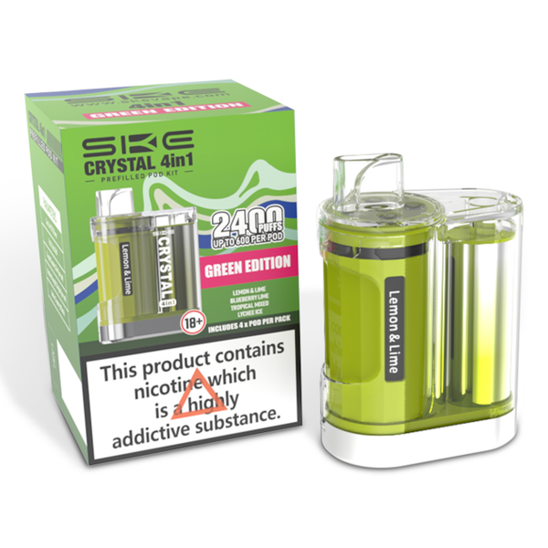 SKE Crystal 2400 4 in 1 Pod Kit-Green Edition