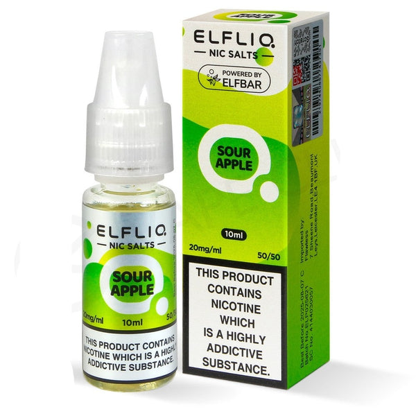 Sour Apple Nic Salt E-Liquid by Elf Bar Elfliq