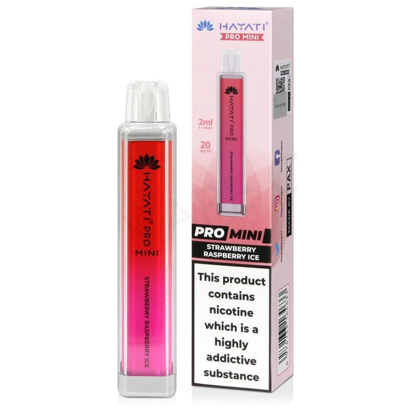 Strawberry Raspberry Ice Hayati Pro Mini 600 Disposable Vape