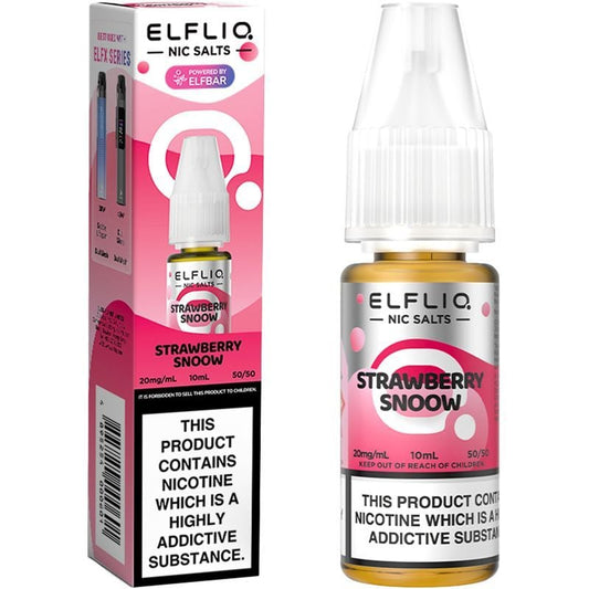 Strawberry Snoow (Ice Cream) Nic Salt E-Liquid by ELFBAR ElfLiq