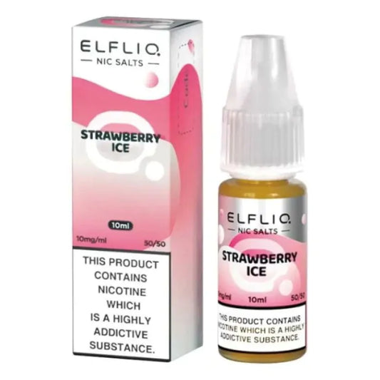 Strawberry Ice Nic Salt E-Liquid by ELFBAR ElfLiq