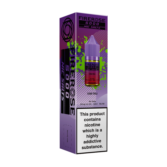 Vim-Tru Nic Salt E-Liquid by Elux Firerose 5000